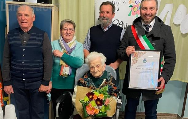"Tota" Tranquillina: dalla storica merceria di Condove alle 100 primavere