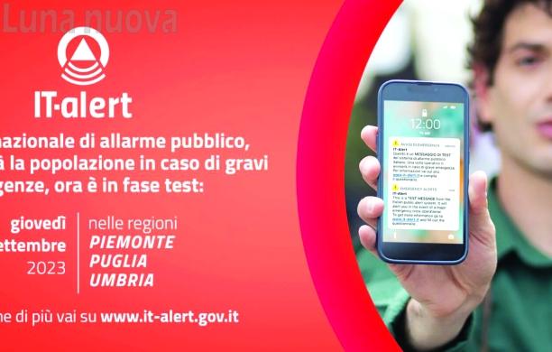 "It-Alert": lunedì 22 gennaio alle 12 scatta il secondo test