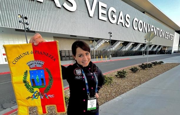 Michela protagonista alla fiera della pizza di Las Vegas
