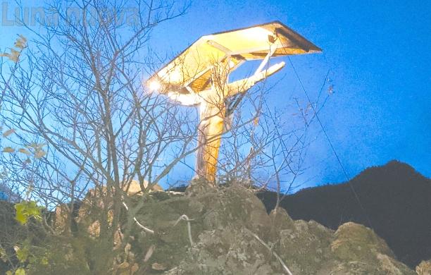 Villar Dora: statua del Cristo, un restyling di luce