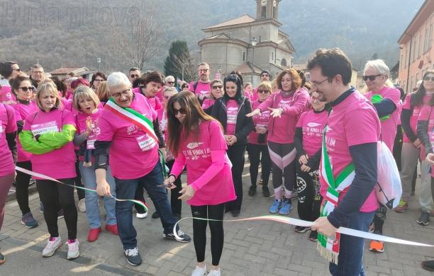 Una lunga onda rosa da Vaie a S.Antonino per il primo percorso intercomunale "Jtwia"