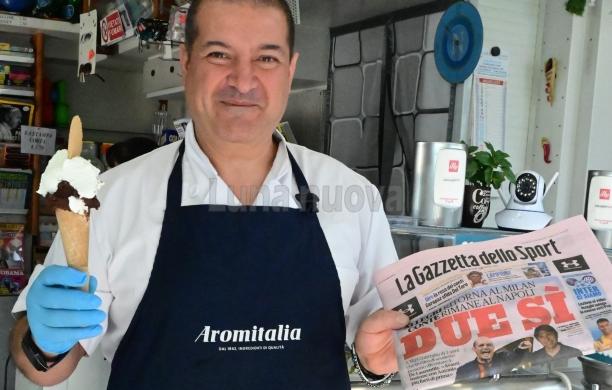 Grugliasco, giornale e cono per battere la crisi