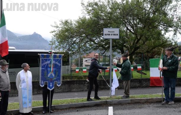 Almese: filarmonica e Ana, festa doppia. A Rivera ecco il piazzale Alpini d’Italia
