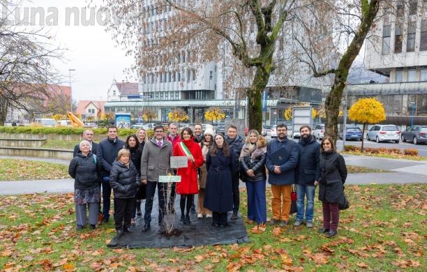 Rivoli e Krany piantano un nocciolo per le nozze d'oro del gemellaggio