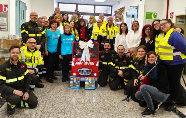 Una mini autopompa per i piccoli pazienti del Regina Margherita