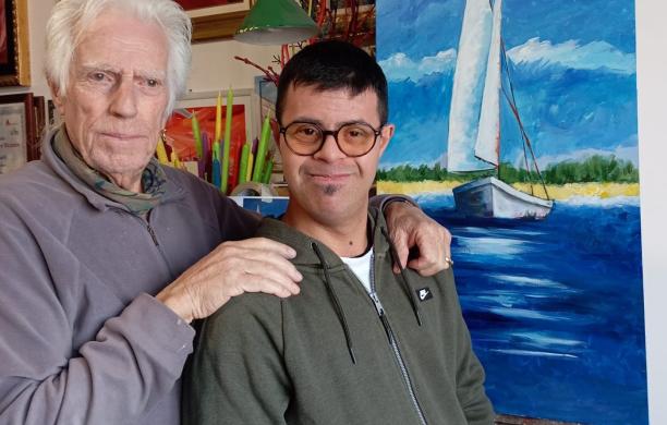 Rosta, Fabio vola a Bruxelles per un concorso di pittura