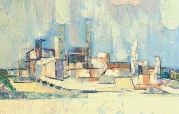 Una delle opere in mostra