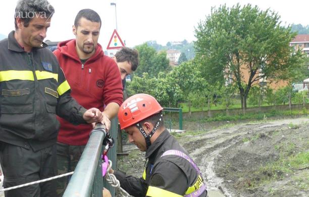 Vigili del fuoco in azione