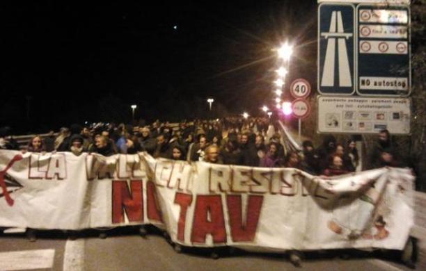 Protesta contro le trivelle di Ltf: rientra il corteo No Tav a Susa
