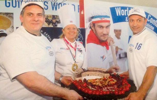 L'arena romana sulla pizza fantasia campione mondiale