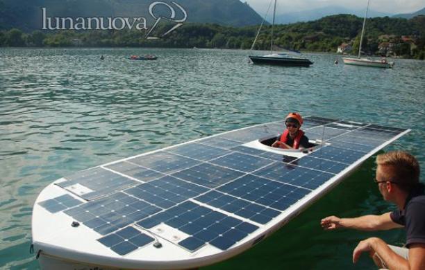 Avigliana, energia solare Solbian: test drive per la barca
