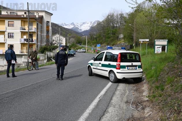 I controlli dei volontari a  Coazze