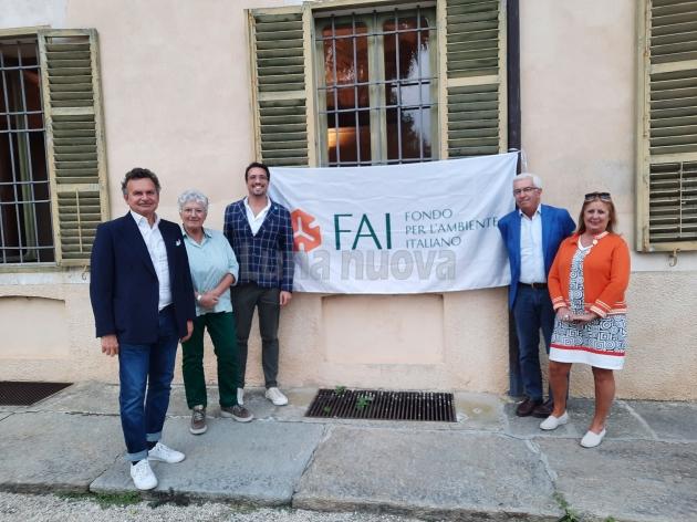 Da sinistra, Beppe Morra (assessore cultura Unione dei Comuni), Claudia Averame (segretaria Fai val Sangone),  Diego Milani (capo gruppo del Fai val S