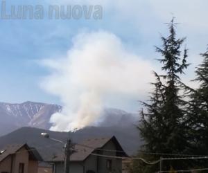 Giaveno, boschi in fiamme in zona Roccette