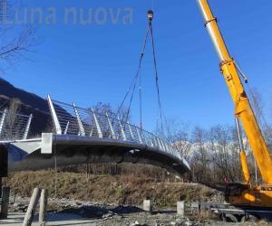 Avanza la Ciclovia Francigena: ecco il maxi-ponte sul rio Frangerello