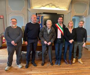 S.Antonino: festa in municipio per i 104 anni di Evasio Capra