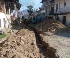 Avigliana, fognatura in borgata Battagliotti