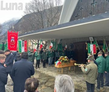 Mompantero: l'ultimo saluto al partigiano Giorgio Vigna