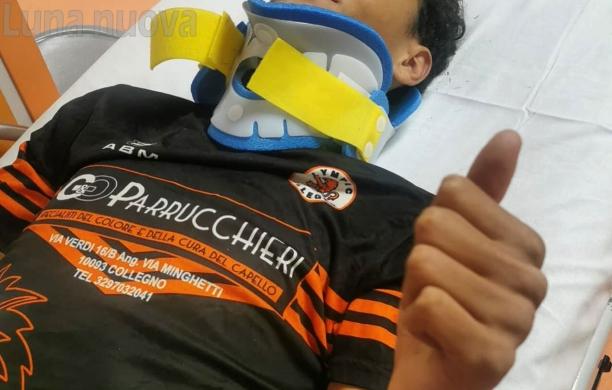 Collegno, sviene dopo uno scontro in campo: salvato dall'allenatore