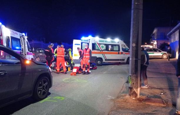 Alpignano, anziana travolta mentre attraversa