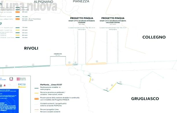 Quattro chilometri in bici a spasso tra tre comuni
