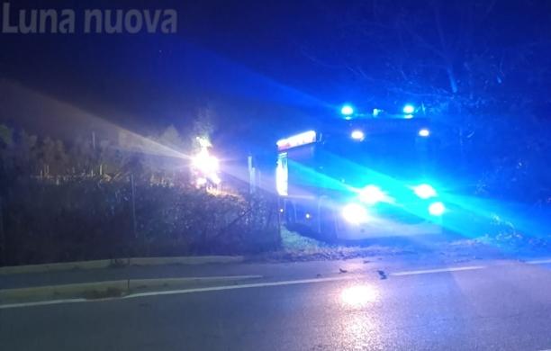 Vaie-S.Antonino: ennesimo incendio di scarti e potature lungo la statale 25