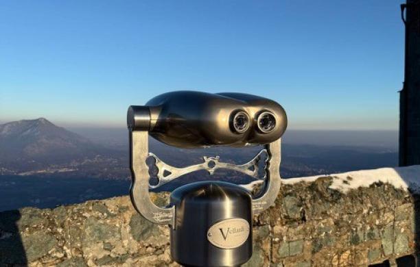 Alla Sacra di S.Michele due binocoli panoramici