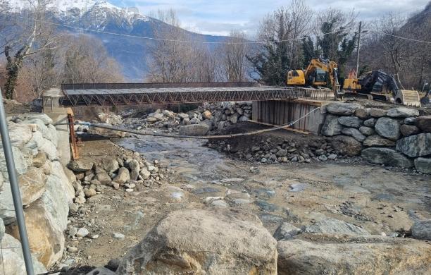 Mattie: il ponte delle Combe prende forma