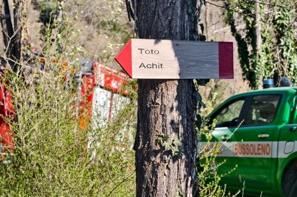 Borgone: incendio nei boschi tra Maometto e la borgata Toto